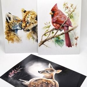 Three 5x7 Prints Framed‎ Art Bundle